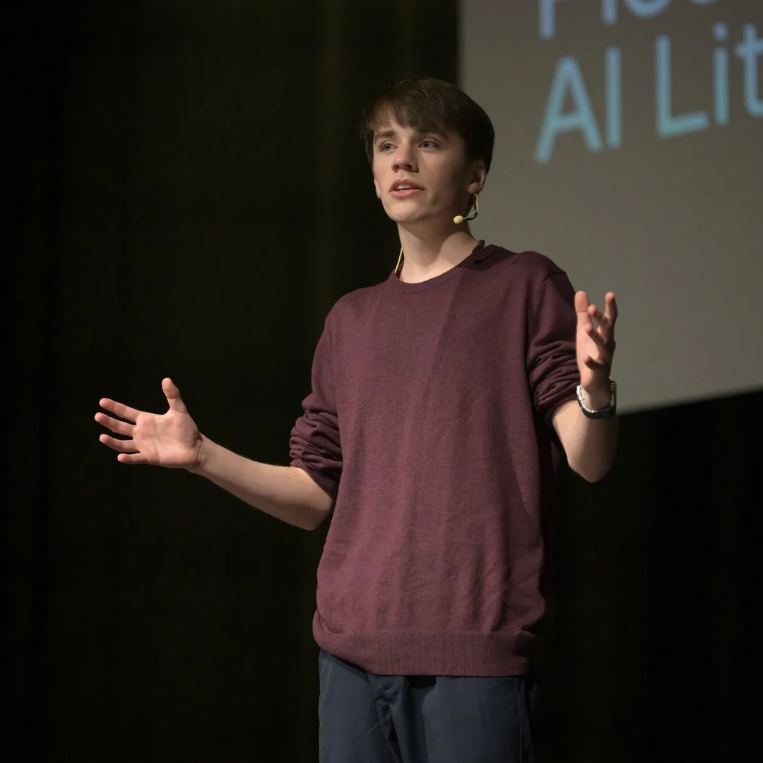 Gabriel Dalton speaking at TEDx