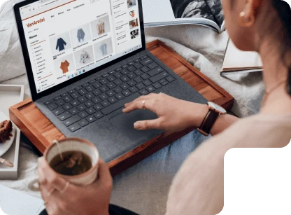 Nonprofit team reviewing their website on a shared screen